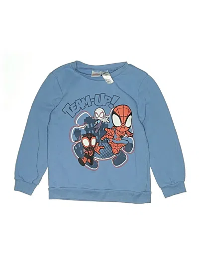 Pre-owned Marvel Kids' Sweatshirt In Blue
