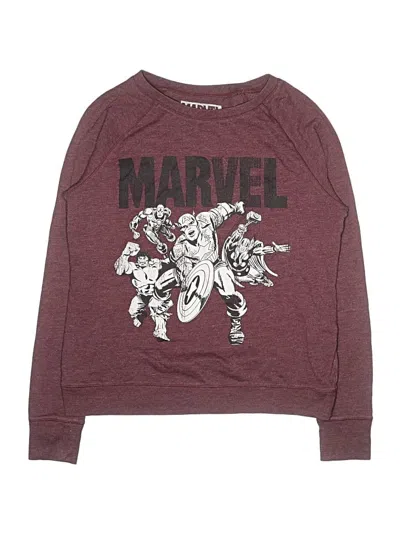 Pre-owned Marvel Kids' Sweatshirt In Burgundy