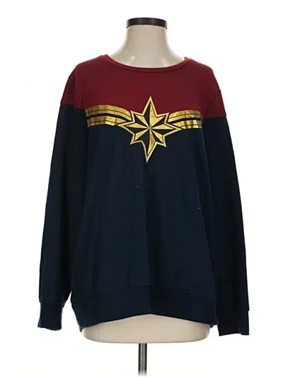 Pre-owned Marvel Sweatshirt In Burgundy