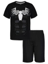 Marvel Kids'  T-shirt & Mesh Shorts Set In Black