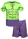 Marvel Kids'  T-shirt & Mesh Shorts Set In Multi