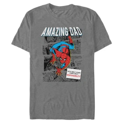 Marvel The Amazing Dad Power Graphic T-shirt In Black