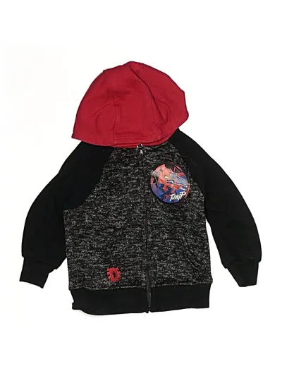 Pre-owned Marvel Kids' Zip Up Hoodie In Black