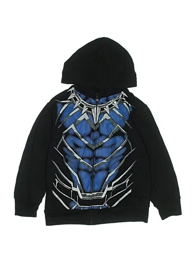 Pre-owned Marvel Kids' Zip Up Hoodie In Black