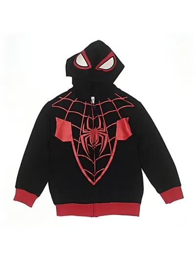 Pre-owned Marvel Kids' Zip Up Hoodie In Black