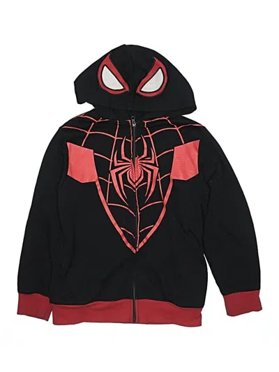 Pre-owned Marvel Kids' Zip Up Hoodie In Black