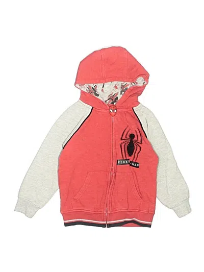 Pre-owned Marvel Kids' Zip Up Hoodie In Red
