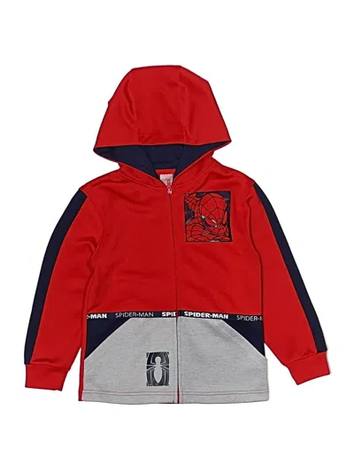 Pre-owned Marvel Kids' Zip Up Hoodie In Red