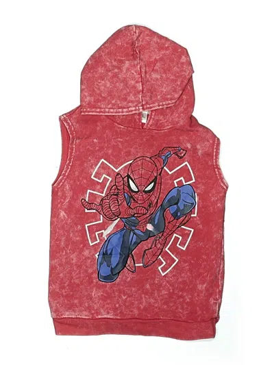 Pre-owned Marvel Kids' Zip Up Hoodie In Red