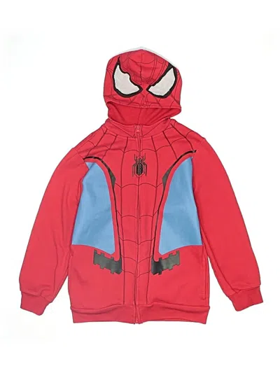 Pre-owned Marvel Kids' Zip Up Hoodie In Red