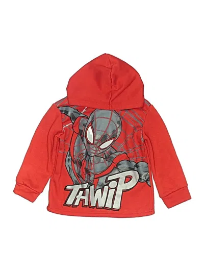 Pre-owned Marvel Kids' Zip Up Hoodie In Red
