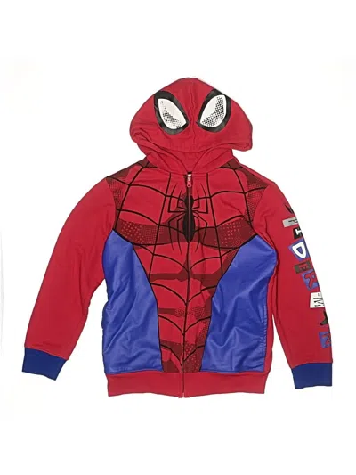 Pre-owned Marvel Kids' Zip Up Hoodie In Red