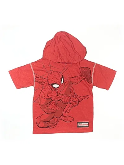 Pre-owned Marvel Kids' Zip Up Hoodie In Red