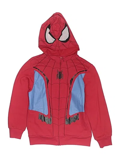 Pre-owned Marvel Kids' Zip Up Hoodie In Red