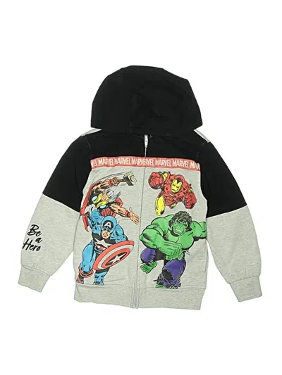 Pre-owned Marvel Kids' Zip Up Hoodie In Silver