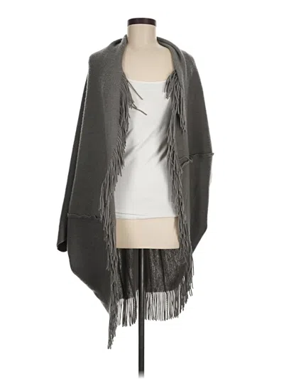 Pre-owned Marvelush For Layers By Lizden Poncho In Gray