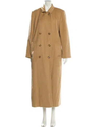 Pre-owned Marvin Richards Camel Hair Trench Coat In Neutral