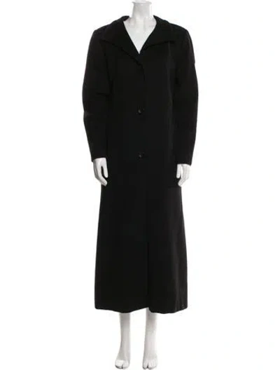 Pre-owned Marvin Richards Cashmere Faux Fur Coat In Black