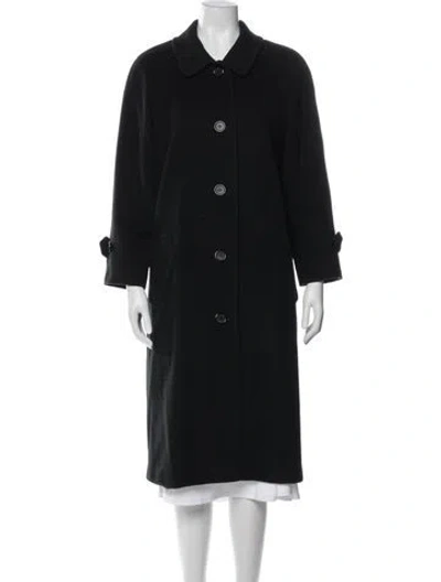 Pre-owned Marvin Richards Cashmere Trench Coat In Black