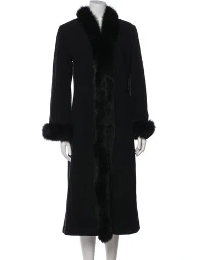 Pre-owned Marvin Richards Lambswool Coat In Black