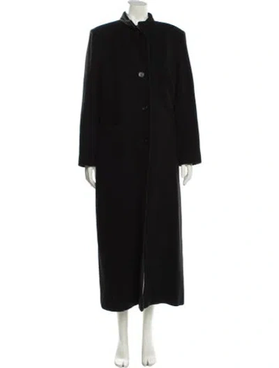 Pre-owned Marvin Richards Lambswool Faux Fur Coat In Black