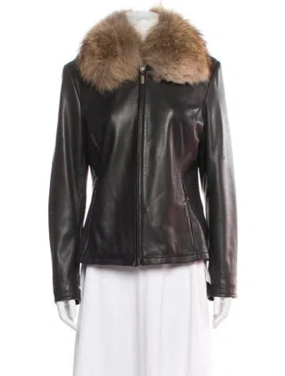Pre-owned Marvin Richards Leather Jacket In Black