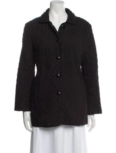 Pre-owned Marvin Richards Printed Coat In Black