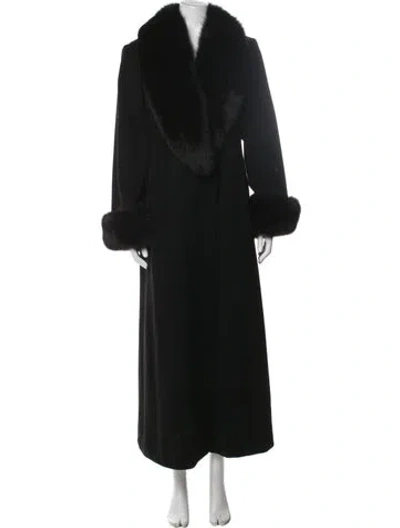 Pre-owned Marvin Richards Wool Coat In Black