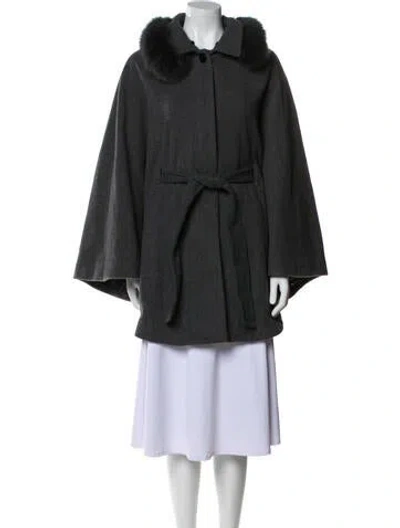 Pre-owned Marvin Richards Wool Coat In Gray