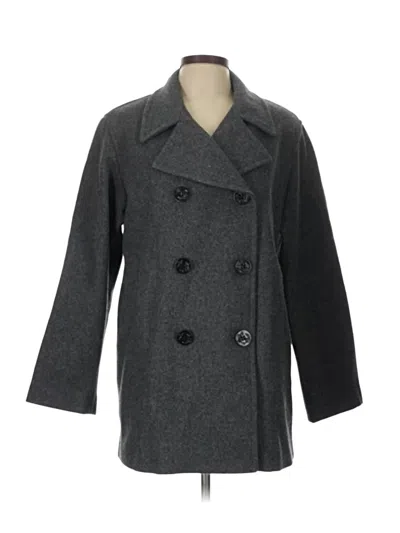 Pre-owned Marvin Richards Wool Coat In Gray