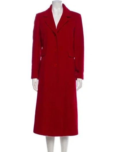 Pre-owned Marvin Richards Wool Coat In Red