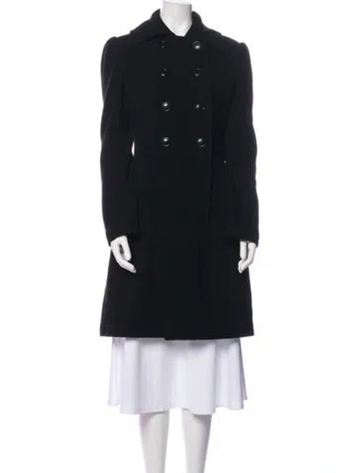 Pre-owned Marvin Richards Wool Peacoat In Black