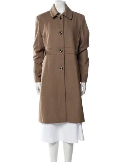 Pre-owned Marvin Richards Wool Trench Coat In Neutral