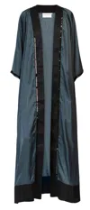 Mary&mary Women's Blue / Black The Midnight Ocean Kimono