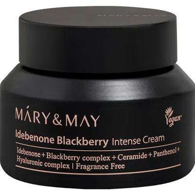 Mary&may Idebenone Blackberry Intense Cream In Transparent