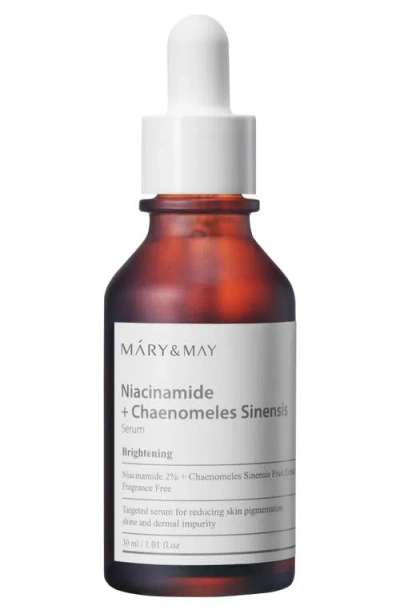 Mary&may Niacinamide + Chaenomeless Sinesis Serum In Transparent