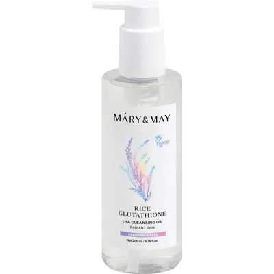Mary&may Rice Glutathione Lha Cleansing Oil In Transparent