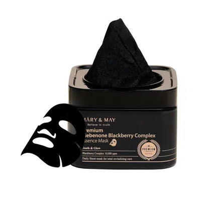 Mary&may Unisex Premium Idebenone Blackberry Complex Essence Mask 8.82 oz 8809670682064