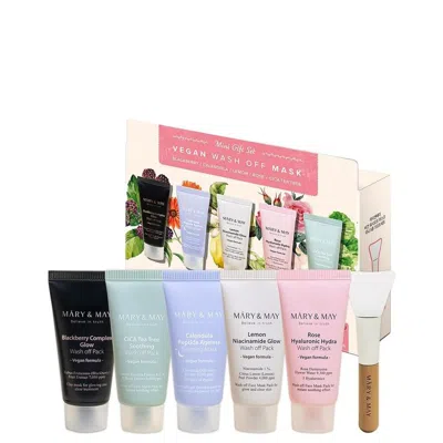 Mary&may Unisex Vegan Wash Off Mask 1.06 oz Gift Set 8809670682200