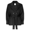 Mary Dickow Women's Black Maya Coat In Black