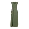 Mary Dickow Women's Neutrals / Green Malaika Dress In Green