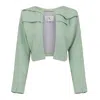 Mary Dickows Fashion Company Aps Women's Green Ella Crop Jacket-sage In Green