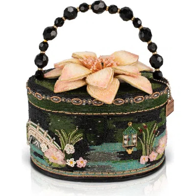Mary Frances Accessories Floating Lotus Top Handle Handbag In Green
