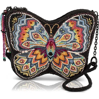Mary Frances Accessories Indie Butterfly Handbag In Black