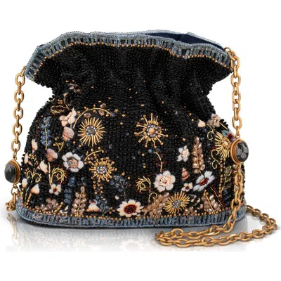 Mary Frances Accessories Le Jardin Handbag In Black