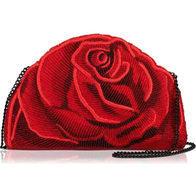 Mary Frances Accessories Petal Passion Handbag In Red