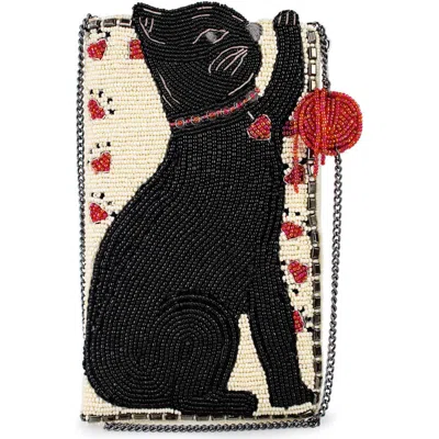 Mary Frances Accessories Purr-suit Crossbody Phone Bag In Black