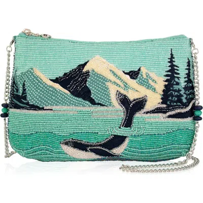 Mary Frances Accessories Sea To Sky Crossbody Handbag In Blue