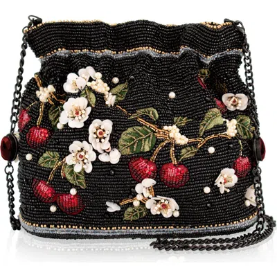 Mary Frances Accessories Sweet & Tart Crossbody Handbag In Black