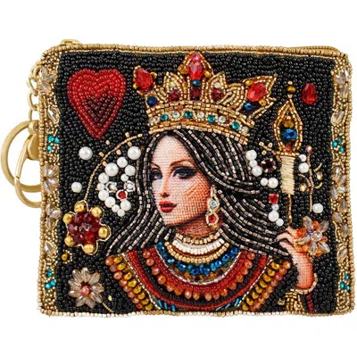 Mary Frances Accessories The Queen Coin Purse In Black